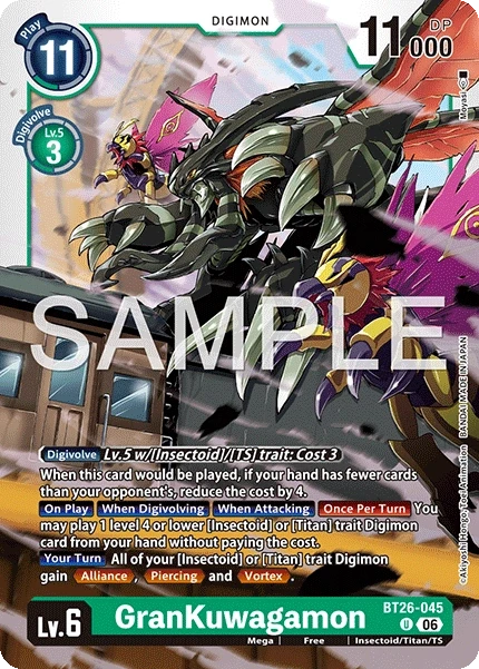 GranKuwagamon &mdash; Digimon Card Game card