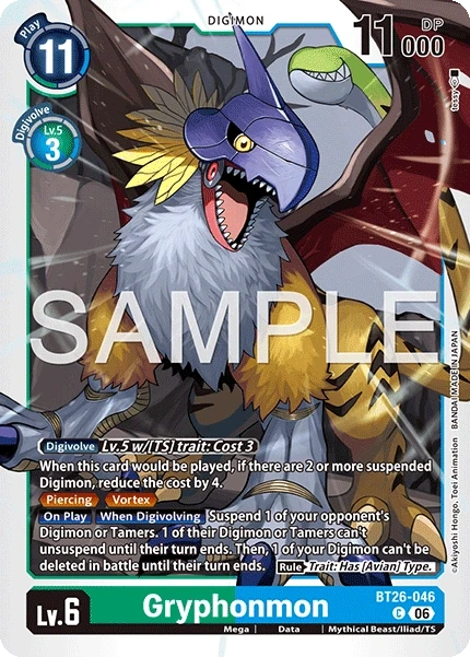 Gryphonmon &mdash; Digimon Card Game card