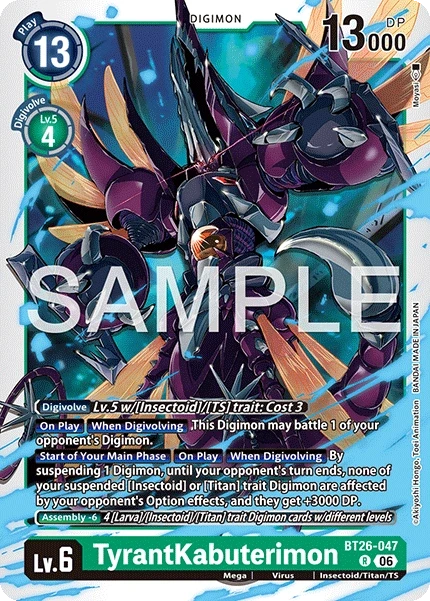 TyrantKabuterimon &mdash; Digimon Card Game card