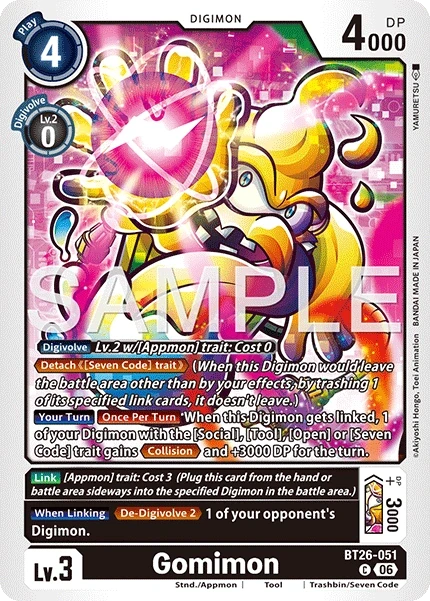 Gomimon &mdash; Digimon Card Game card