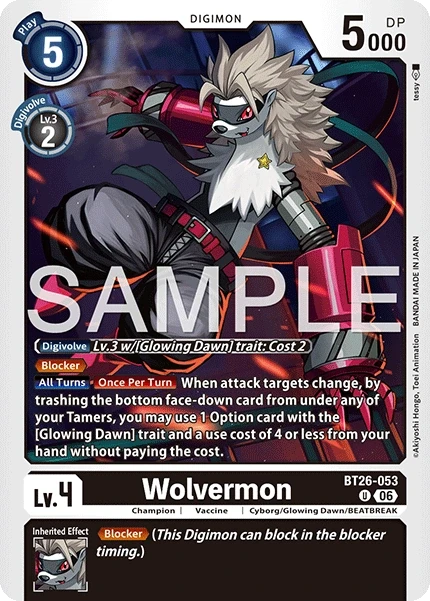 Wolvermon &mdash; Digimon Card Game card