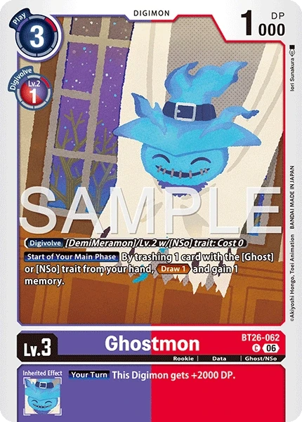 Ghostmon &mdash; Digimon Card Game card