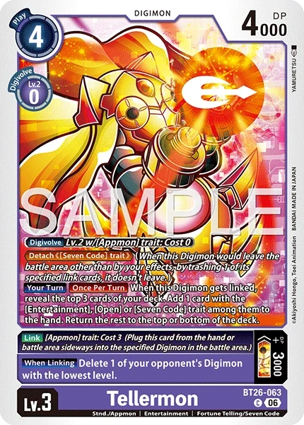 Tellermon &mdash; Digimon Card Game card