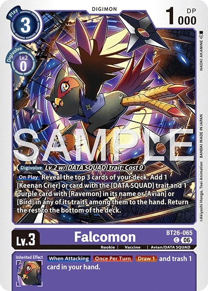 Falcomon &mdash; Digimon Card Game card