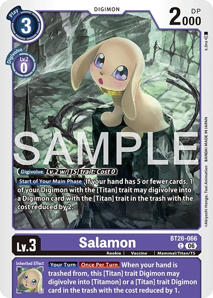 Salamon &mdash; Digimon Card Game card