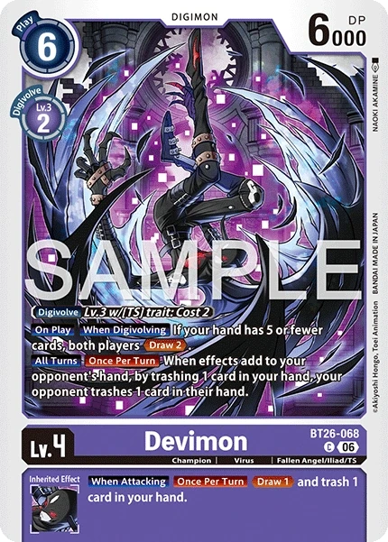 Devimon &mdash; Digimon Card Game card