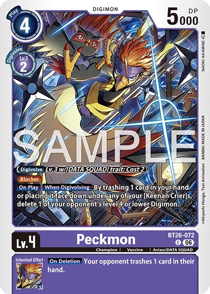 Peckmon &mdash; Digimon Card Game card