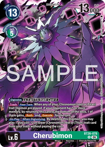 Cherubimon &mdash; Digimon Card Game card