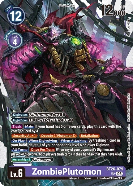 ZombiePlutomon &mdash; Digimon Card Game card