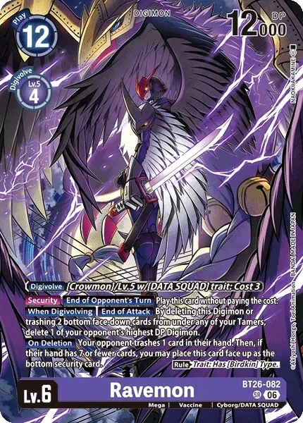 Ravemon &mdash; Digimon Card Game card