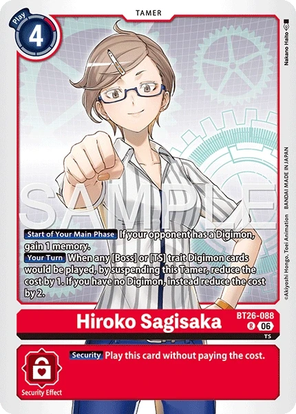 Hiroko Sagisaka &mdash; Digimon Card Game card