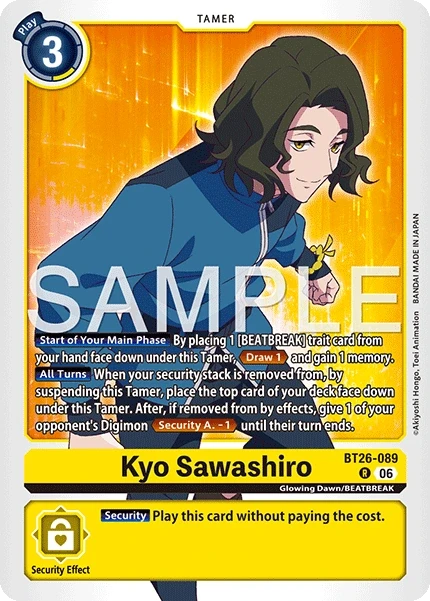 Kyo Sawashiro &mdash; Digimon Card Game card