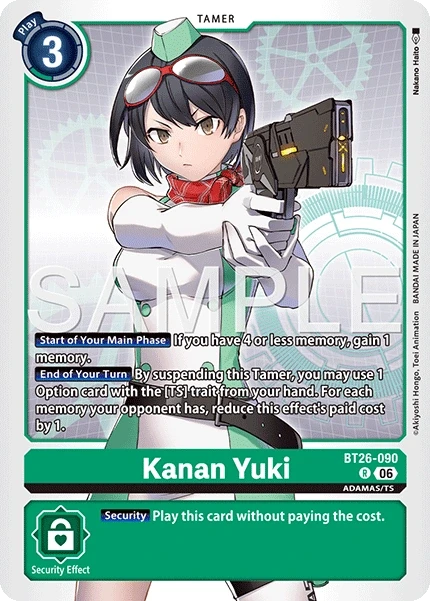 Kanan Yuki &mdash; Digimon Card Game card