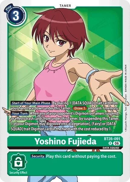 Yoshino Fujieda &mdash; Digimon Card Game card