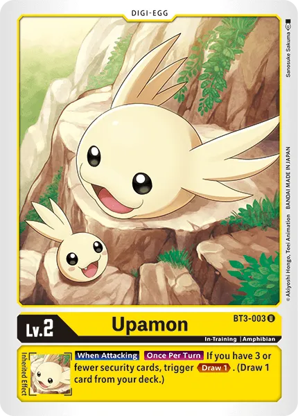 Upamon &mdash; Digimon Card Game card