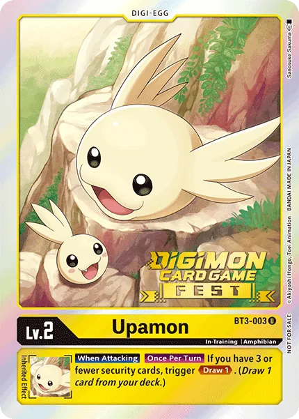 Upamon &mdash; Digimon Card Game card