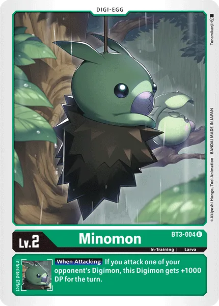 Minomon &mdash; Digimon Card Game card
