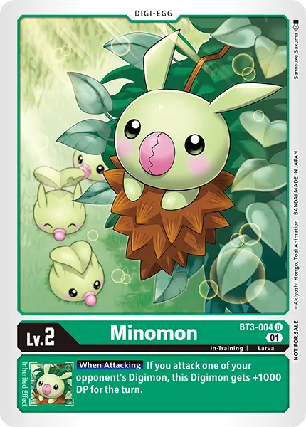Minomon &mdash; Digimon Card Game card