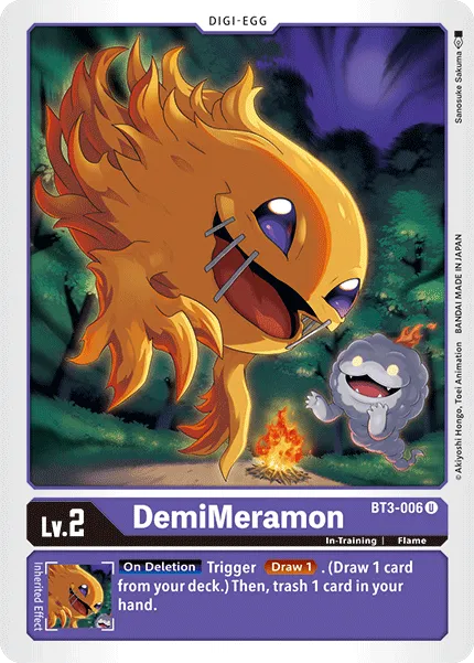 DemiMeramon &mdash; Digimon Card Game card