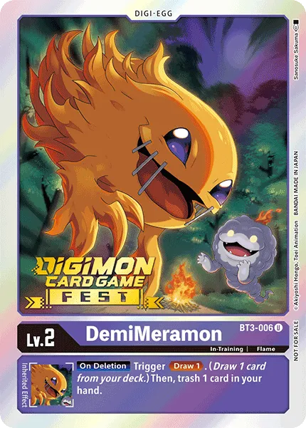 DemiMeramon &mdash; Digimon Card Game card