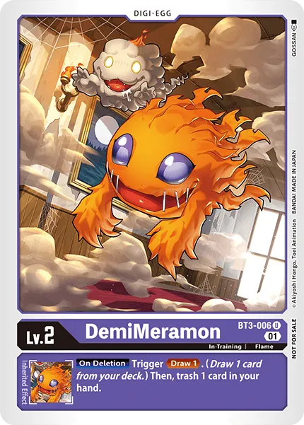 DemiMeramon &mdash; Digimon Card Game card