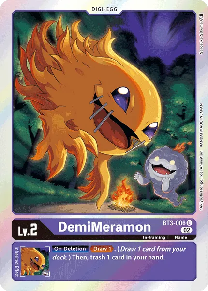 DemiMeramon &mdash; Digimon Card Game card