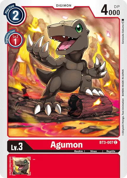 Agumon &mdash; Digimon Card Game card