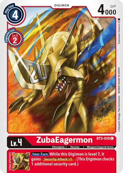 ZubaEagermon &mdash; Digimon Card Game card