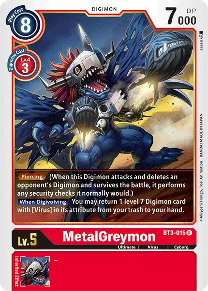MetalGreymon &mdash; Digimon Card Game card