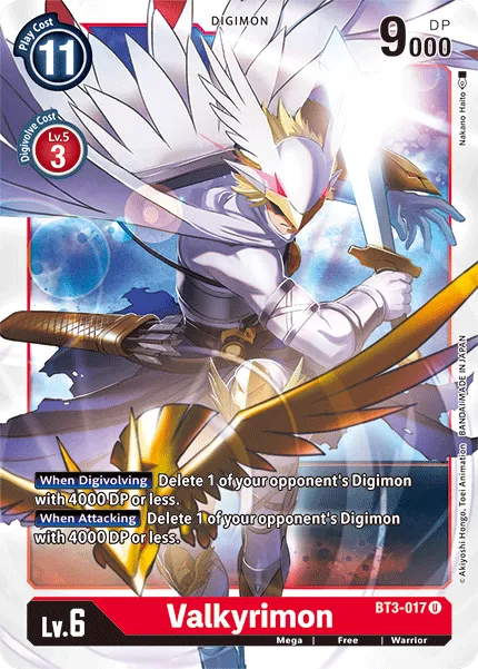 Valkyrimon &mdash; Digimon Card Game card