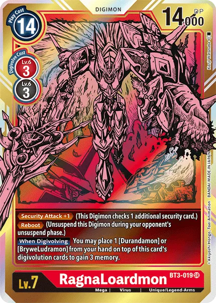RagnaLoardmon &mdash; Digimon Card Game card