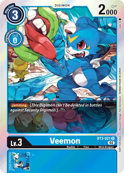 Veemon &mdash; Digimon Card Game card