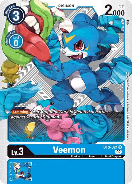 Veemon &mdash; Digimon Card Game card