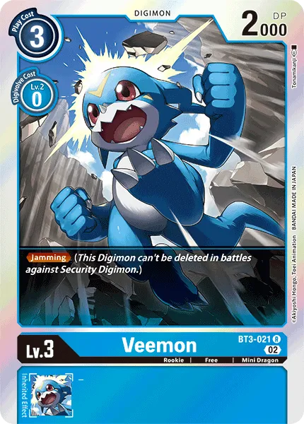 Veemon &mdash; Digimon Card Game card