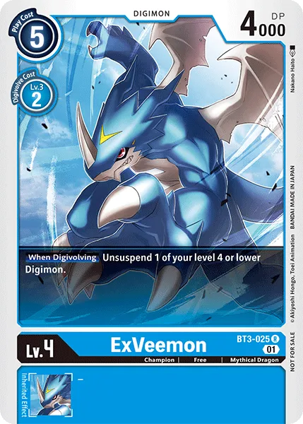 ExVeemon &mdash; Digimon Card Game card