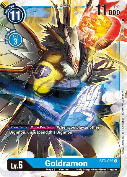 Goldramon &mdash; Digimon Card Game card