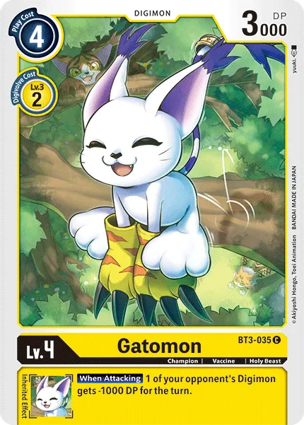 Gatomon &mdash; Digimon Card Game card
