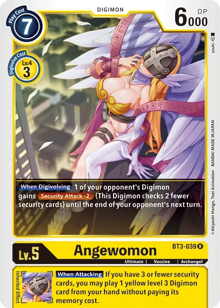 Angewomon &mdash; Digimon Card Game card