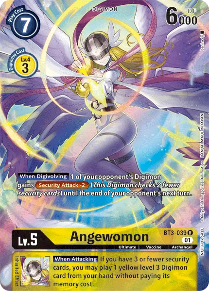 Angewomon &mdash; Digimon Card Game card