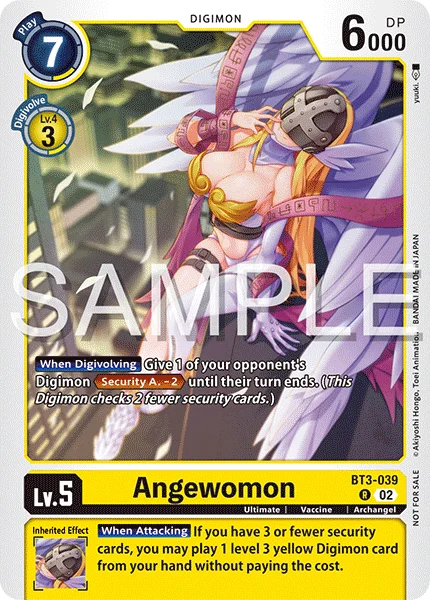 Angewomon &mdash; Digimon Card Game card