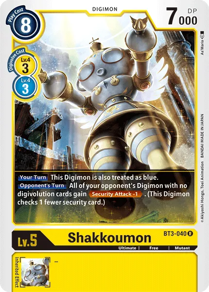 Shakkoumon &mdash; Digimon Card Game card