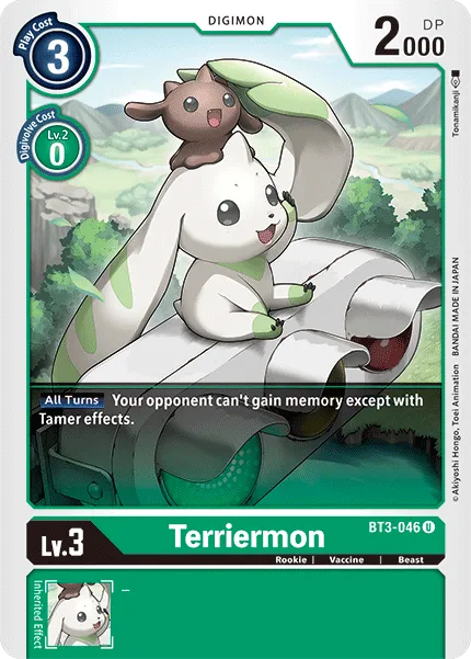 Terriermon &mdash; Digimon Card Game card