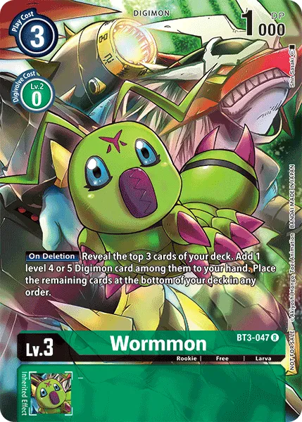 Wormmon &mdash; Digimon Card Game card