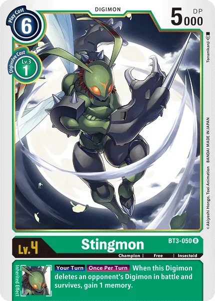 Stingmon &mdash; Digimon Card Game card