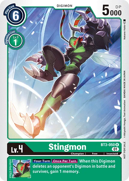 Stingmon &mdash; Digimon Card Game card