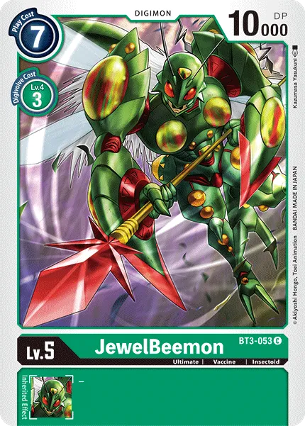 JewelBeemon &mdash; Digimon Card Game card