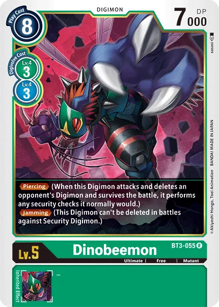 Dinobeemon &mdash; Digimon Card Game card