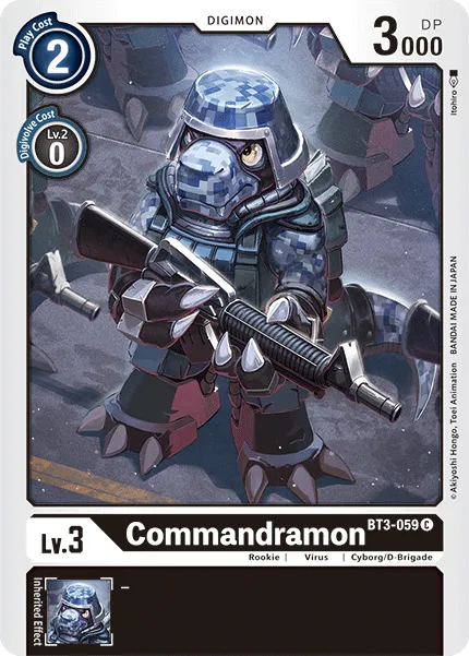 Commandramon &mdash; Digimon Card Game card