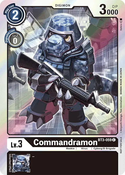 Commandramon &mdash; Digimon Card Game card