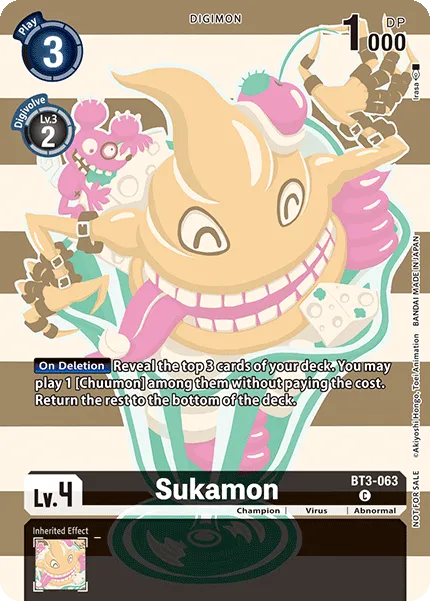 Sukamon &mdash; Digimon Card Game card